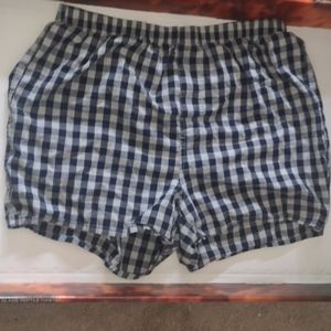 Checkered men's boxers